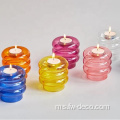 Pemegang Lilin Tealight Kaca Telus Teluson Custom